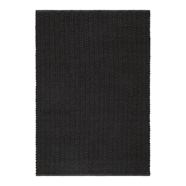 Driftwood Handmade Rug Charcoal 8x10 For Sale