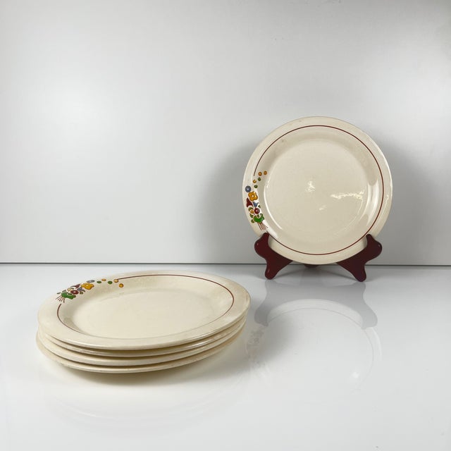 Dessert Plates from Longwy, 1890s, Set of 5 For Sale - Image 15 of 15