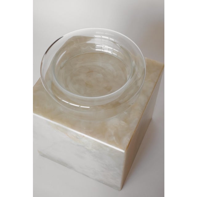 Vintage Floating Glass Bowl For Sale - Image 9 of 11