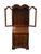 High End Vintage Solid Cherry Traditional Style 34" Secretary Desk W. Double Bonnet Display Hutch For Sale - Image 4 of 13