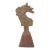 Aztec Mayan Indian Chief Headdress Carved Stone Paperweight Figurine Sculpture For Sale