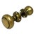 Add a streamlined Art Deco touch to your door with these cast brass American door knobs with concentric circles and...