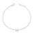 Immerse yourself in the understated elegance of this 10K white gold bracelet, rhodium-plated for an enrapturing shimmer...