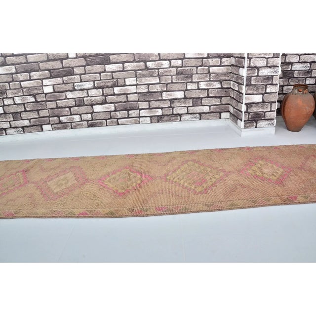 1960s Bohemian Vintage Natural Runner For Sale - Image 5 of 10