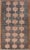 Textile Vintage Turkish Tulu Rug With Three Rows of Flowers on Gray & Charcoal Field For Sale - Image 7 of 7