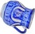 Mid 20th Century Mid 20th Century Blue Moorish-Patterned Ceramic Art Decorative Pitcher For Sale - Image 5 of 8