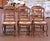 French Set of Six French Ladder Back Oak Dining Chairs With Rush Seat From Normandy For Sale - Image 3 of 14