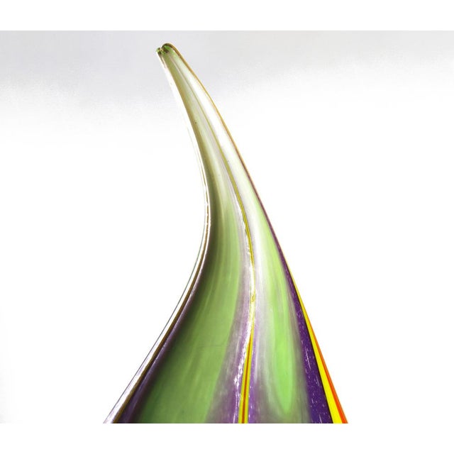 Murano Glass Lavender Glow Vase by MadeForSoul For Sale - Image 6 of 9