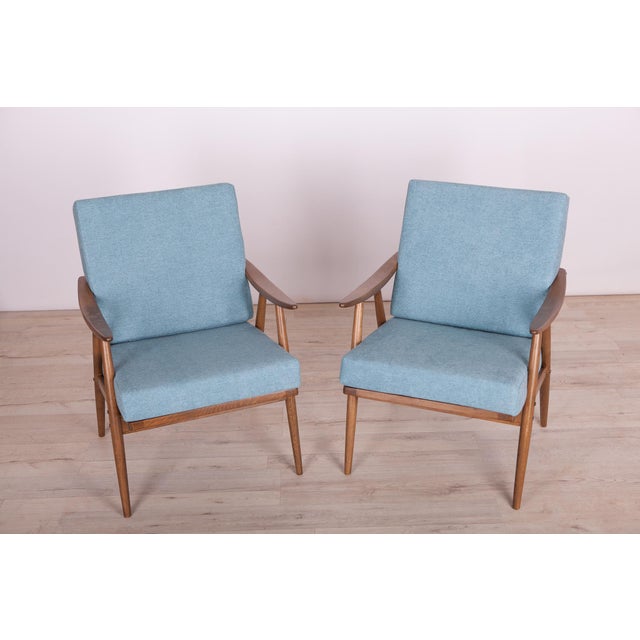 Mid-Century Modern Vintage Lounge Chairs from Ton, Czech, 1960s, Set of 2 For Sale - Image 3 of 15