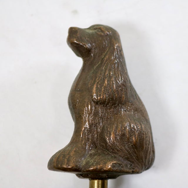 Traditional Vintage Brass and Bronze Dog Garden Water Spigot For Sale - Image 3 of 11