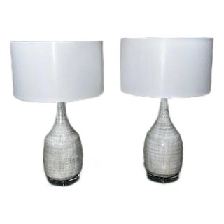 Uttermost Ceramic Table Lamps - a Pair For Sale