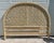 Coastal Vtg. Palecek Coastal Style Rattan Queen Size Rounded Headboard For Sale - Image 3 of 13