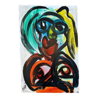 Peter Keil Abstract Portrait Painting - Junge Wilde Collection For Sale