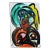 Peter Keil Abstract Portrait Painting - Junge Wilde Collection For Sale