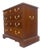 Council Compact Mahogany 4 Chest Night Stand Side Table Mint For Sale