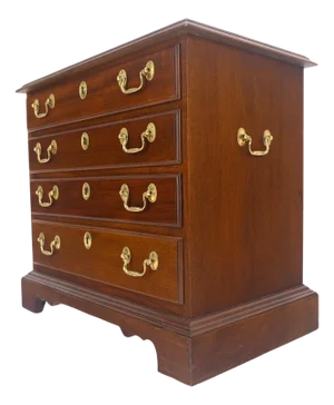 Council Compact Mahogany 4 Chest Night Stand Side Table Mint