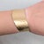 1970s Vintage C1976 Signed Napier Goldtone Wavy Cuff Bracelet For Sale - Image 5 of 16