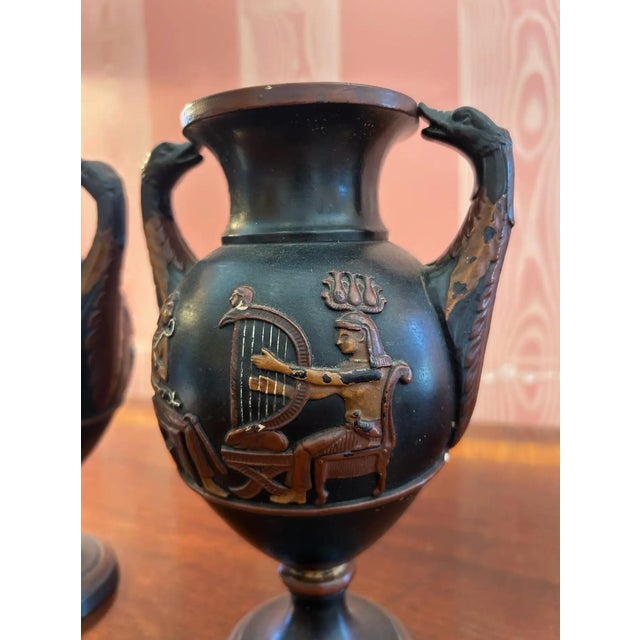 19th Century 19th Century Egyptomania Urns by Wilhelm Schill For Sale - Image 5 of 9