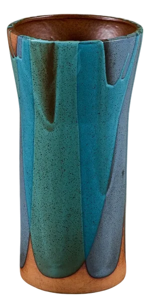 David Cressey Pro/Artisan Blue Flame-Glaze Sand Urn for Architectural Pottery