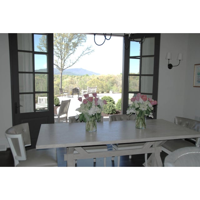 Tritter Feefer Dining Table- Hand Painted Finish For Sale - Image 12 of 12