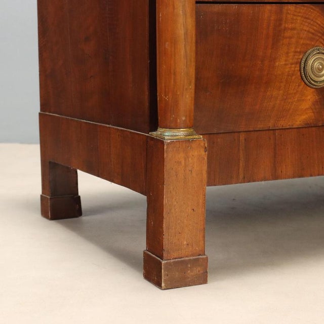 Empire Walnut Bureau with Bronze Details For Sale - Image 10 of 13