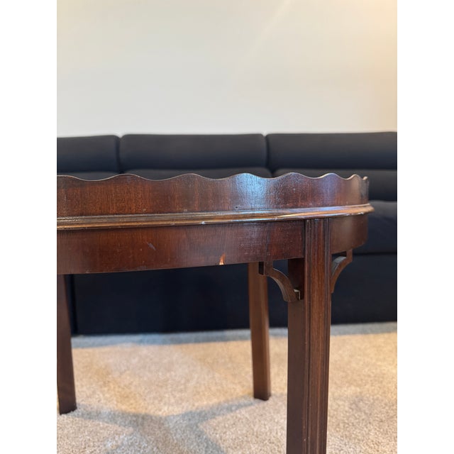 Late 20th Century Late 20th Century Councill Craftsmen Georgian Mahogany Tray Table For Sale - Image 5 of 8