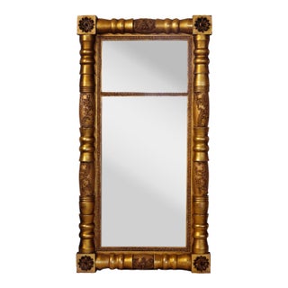Giltwood Mirror Antique Federal Era For Sale
