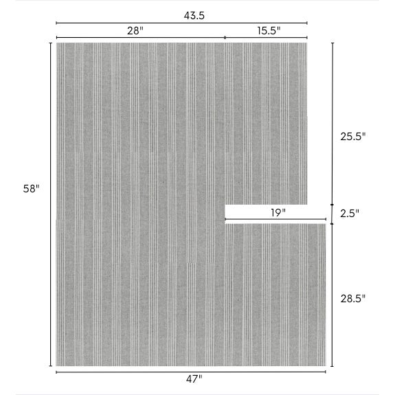 Ralph Lauren Ralph Lauren Fawkes Woolen Stripe Fabric Remnant 28" X 58" For Sale - Image 4 of 5