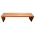Minimalist waterfall teak bench with mother of pearl shell inlay. Each piece of white shell is carefully hand cut and...