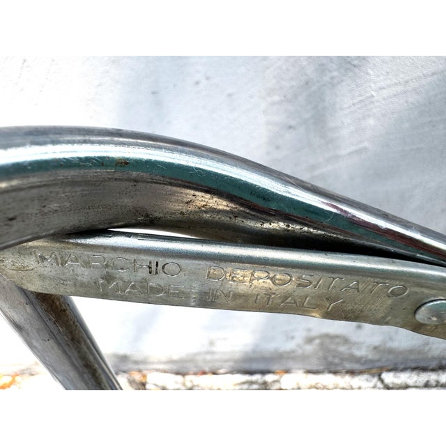 An original April folding chair designed by Giancarlo Piretti for Anonima Castelli, Italy, 1970s. A celebrated example of...