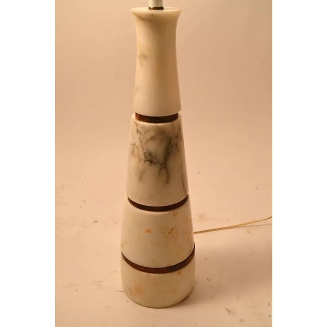 Modernist Italian Marble Lamp For Sale - Image 4 of 9
