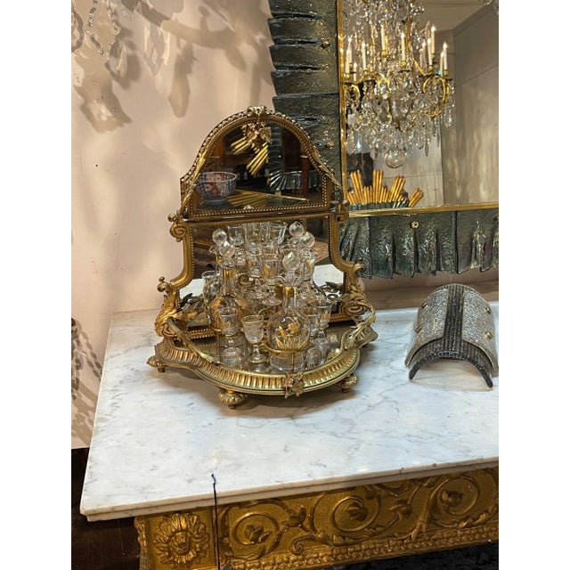 Traditional Antique French Gilt Bronze Tantalus Set- 12 Pieces For Sale - Image 3 of 11