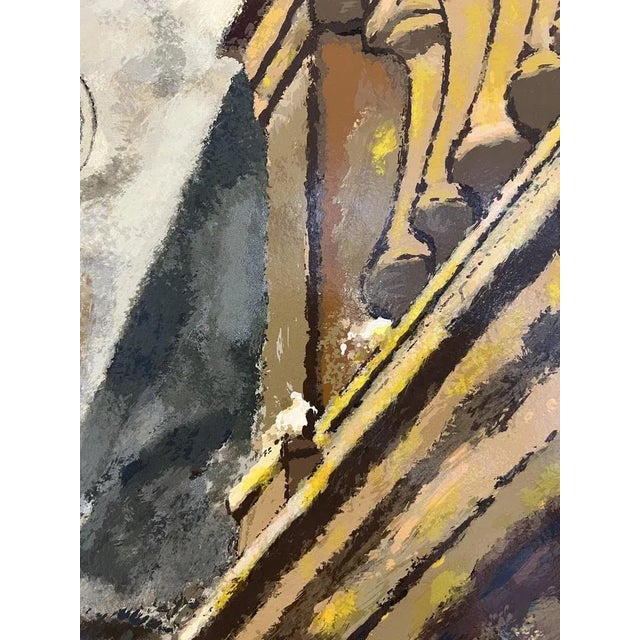 José Roca-Sastre, Cour intérieure, Lithograph on Cardboard, 1960s, Framed For Sale - Image 6 of 13