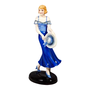 Art Deco Girl with Hat Figurine by Stephan Dakon, 1935