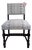 Antique Walnut Spindle Chair With Embroidered Back and Seat For Sale