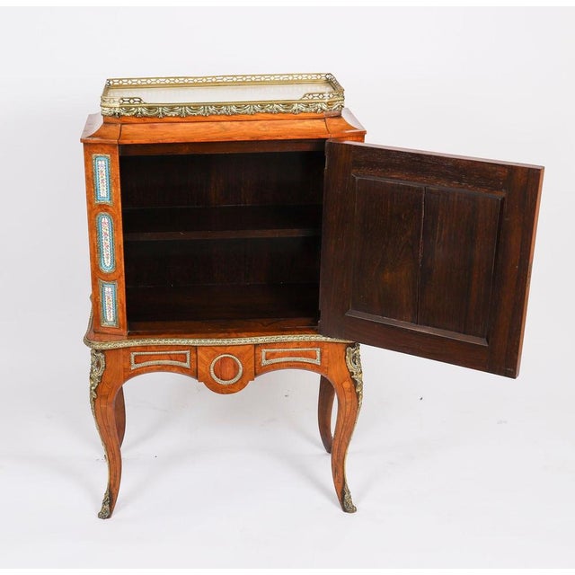 Antique French Ormolu Pier Cabinet with Sevres Plaques, 19th Century For Sale - Image 15 of 18