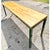 Wood Late 20th Century Vintage Metal and Butcher Block Long Console Table For Sale - Image 7 of 14