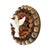 1980s Vintage Wooden Dove Bird Sculpture 7.5" Diameter For Sale - Image 5 of 7