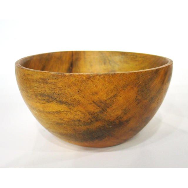 Mid 20th Century 4 David Auld Handcrafted Organic Mango Wood Bowls Haiti For Sale - Image 4 of 11