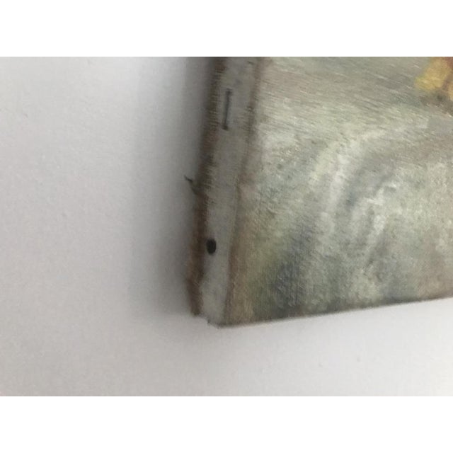 Sunflowers in a Ceramic Vase, Oil Painting on Canvas For Sale - Image 11 of 17