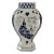 Mid-Century Hand-Painted Delft Vase With Dutch Village Scene For Sale