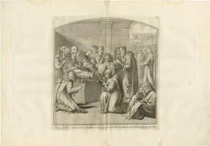 Pazzi, Illustration of the Corpse of Saint Nilus, 1762, Print