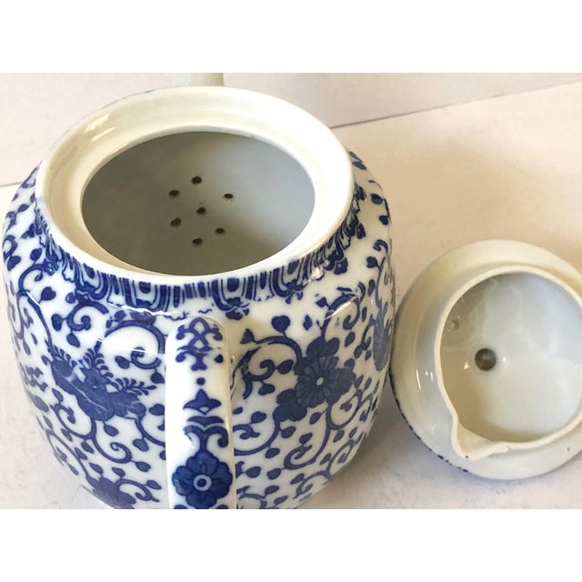Japanese Blue and White Teapot Chairish