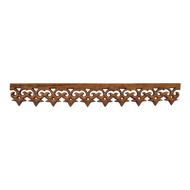 Carved Teak Moulding C For Sale