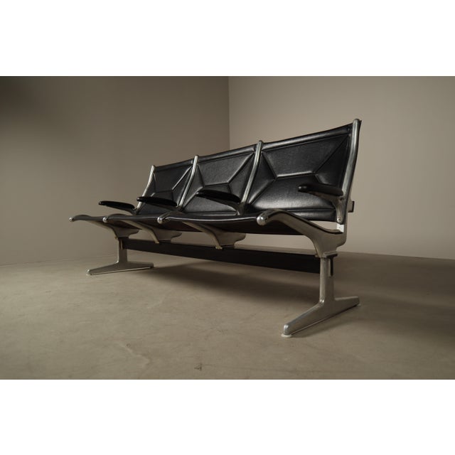 Tandem Sling Bench by Charles & Ray Eames for from Herman Miller, 1960s For Sale - Image 11 of 16