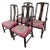 Wood 17th Century Baker Ikat Print Dining Chairs - Set of 6 For Sale - Image 7 of 7