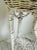 1940s Vintage Victorian Painted White Wicker Indoor or Outdoor Plant Stand For Sale - Image 5 of 8