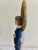 Vintage Blue Angel Figurine With Gold Wings For Sale - Image 10 of 11