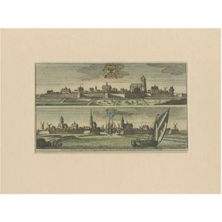 Gasper Bouttats after J. Peeters, Bolsward and Dokkum, 1680, Paper For Sale