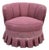 Vintage 1940s Channel Back Swivel Chair For Sale